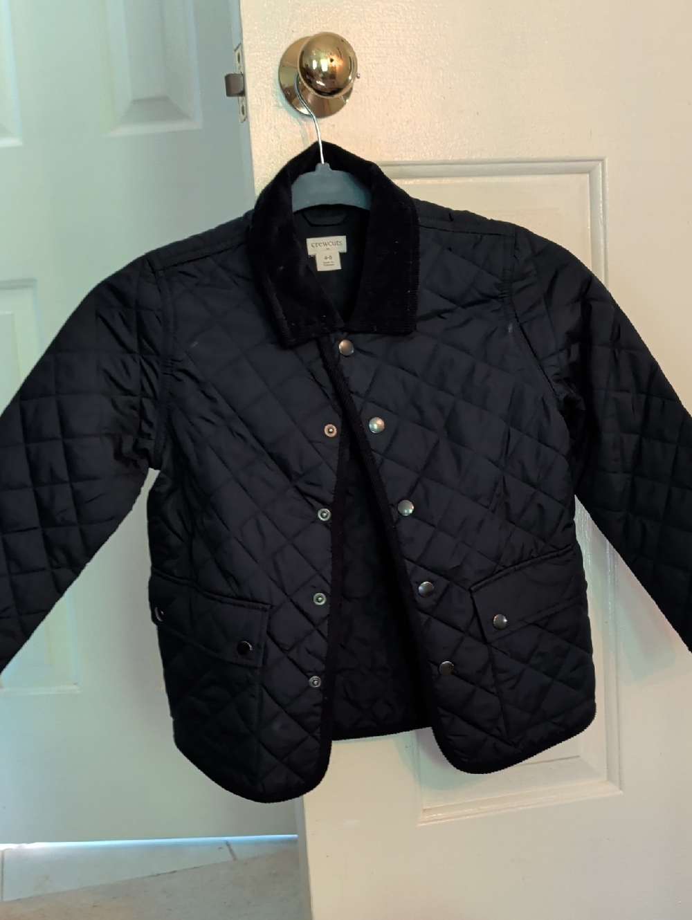 Crewcuts Quilted Jacket in Dark Navy